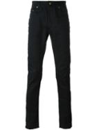 Saint Laurent Straight Leg Jeans, Men's, Size: 32, Black, Cotton/polyurethane