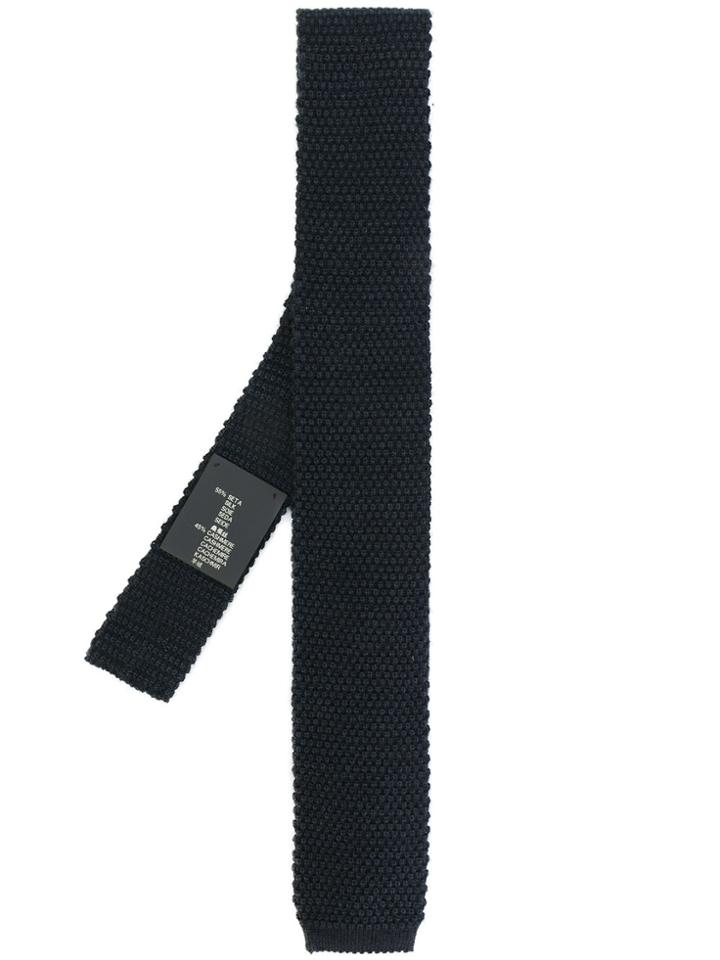 Corneliani Knitted Tie - Blue
