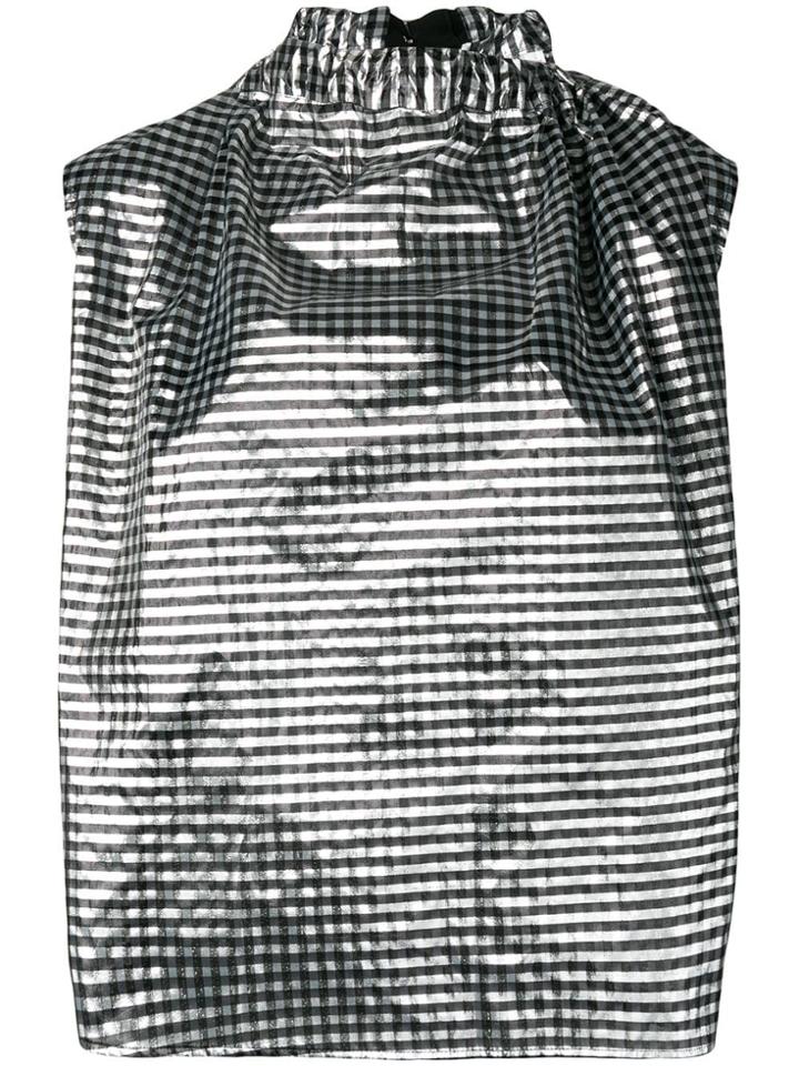 Comme Des Garçons Noir Kei Ninomiya Striped Tank Top - Black