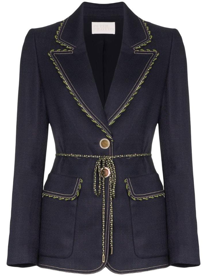 Peter Pilotto Stretch Tailored Jacket - Blue
