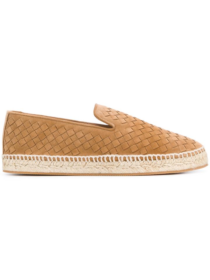 Bottega Veneta Woven Espadrilles - Brown