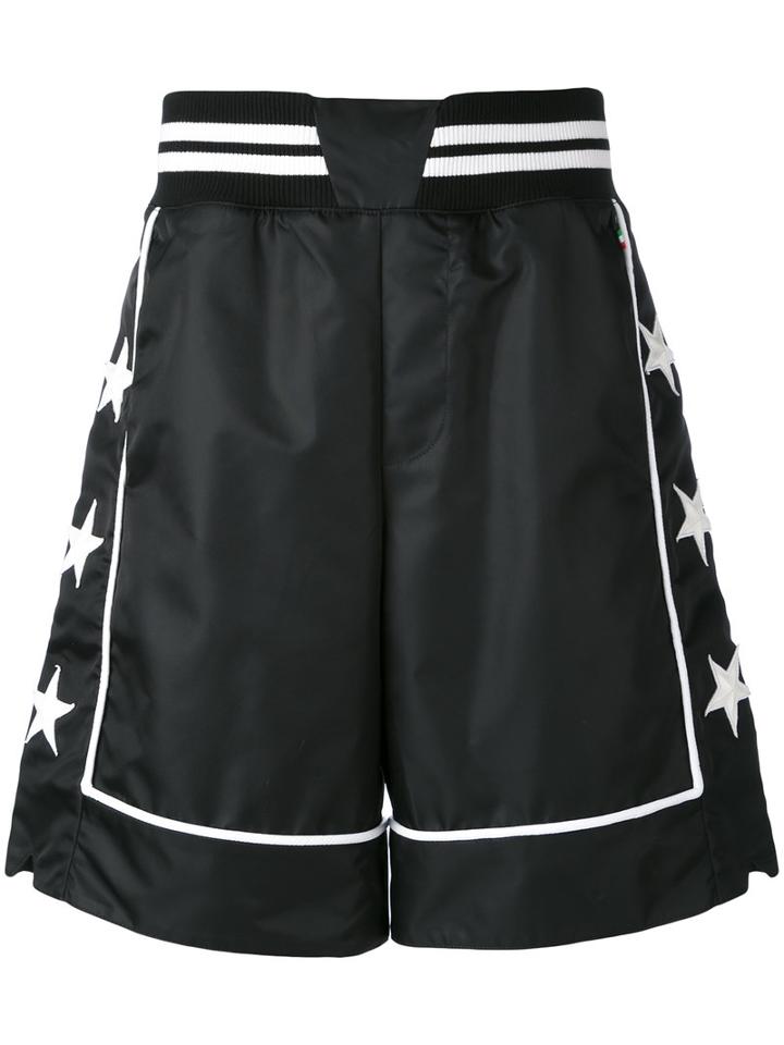 Philipp Plein - Contrast Trim Track Shorts - Men - Cotton/polyamide/polyester/spandex/elastane - M, Black, Cotton/polyamide/polyester/spandex/elastane