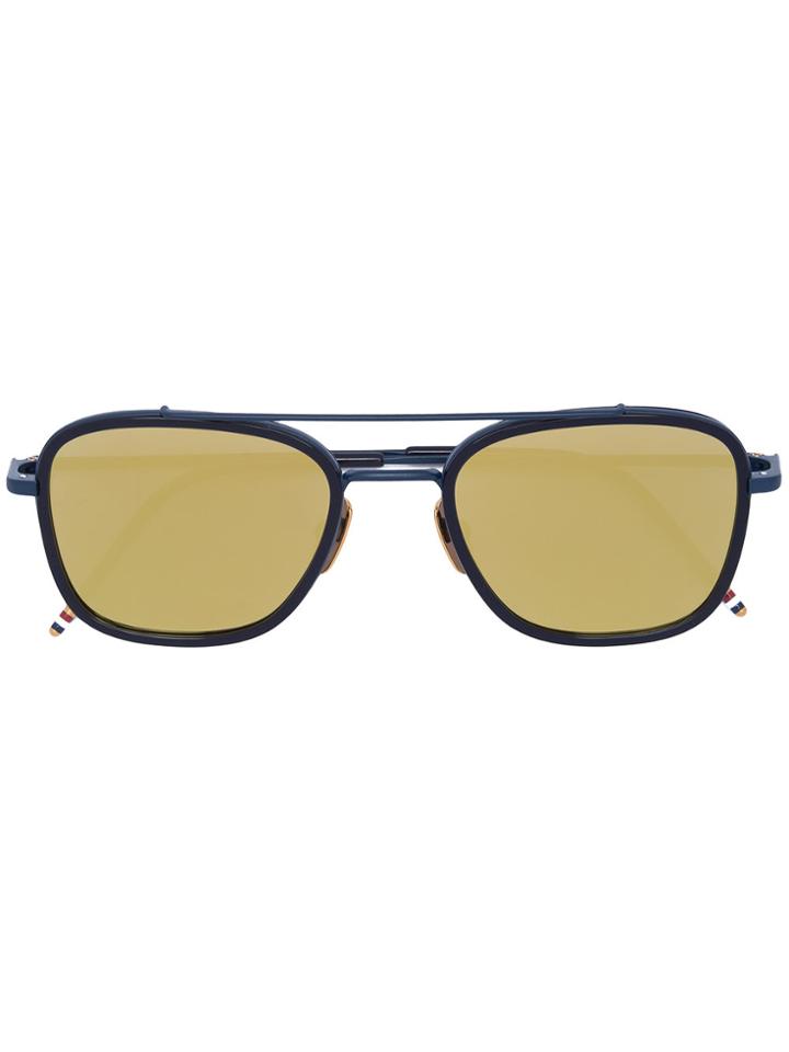 Thom Browne Eyewear Aviator Style Sunglasses - Blue