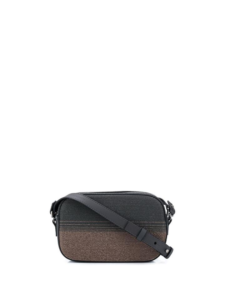 Brunello Cucinelli Studded Crossbody Bag - Black
