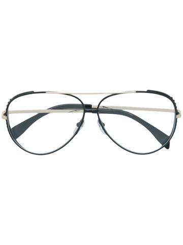 Moschino Eyewear Aviator Frames Glasses - Black