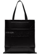 Calvin Klein 205w39nyc Small Geometric Leather Tote Bag - Black