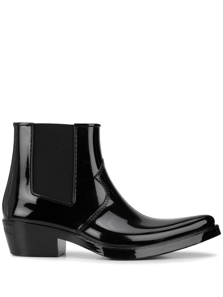 Calvin Klein 205w39nyc Pointed Toe Chelsea Boots - Black