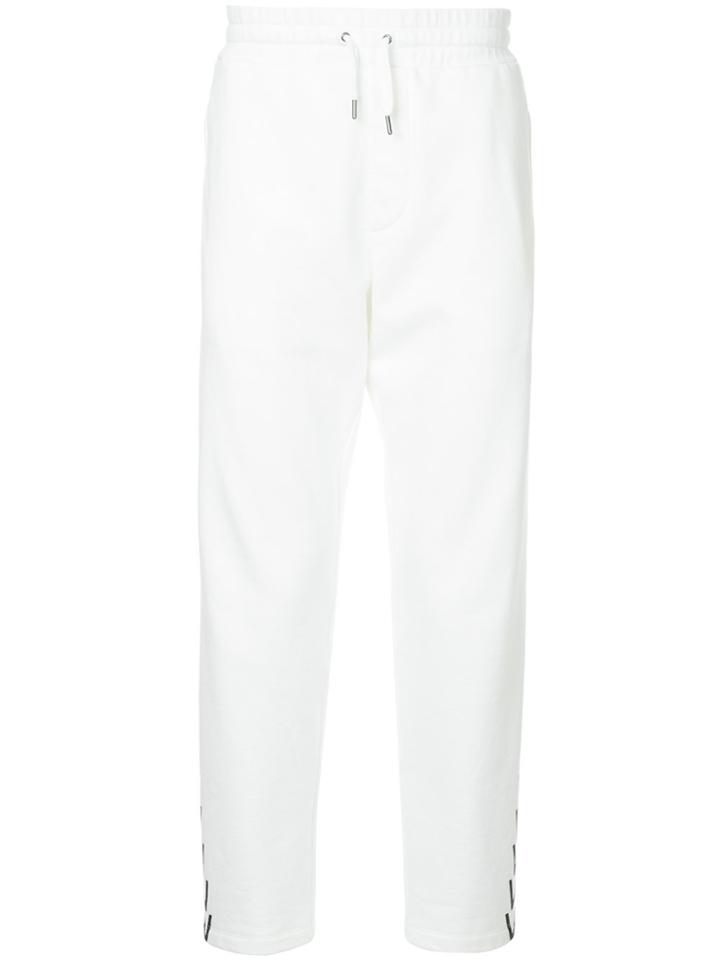 Ports V Chevron And Stripe Side Panel Track Pants - White