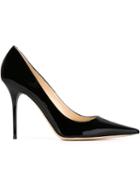 Jimmy Choo Abel Pumps, Women's, Size: 38, Black, Patent Leather/leather