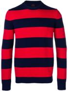 Mp Massimo Piombo Striped Jumper - Red