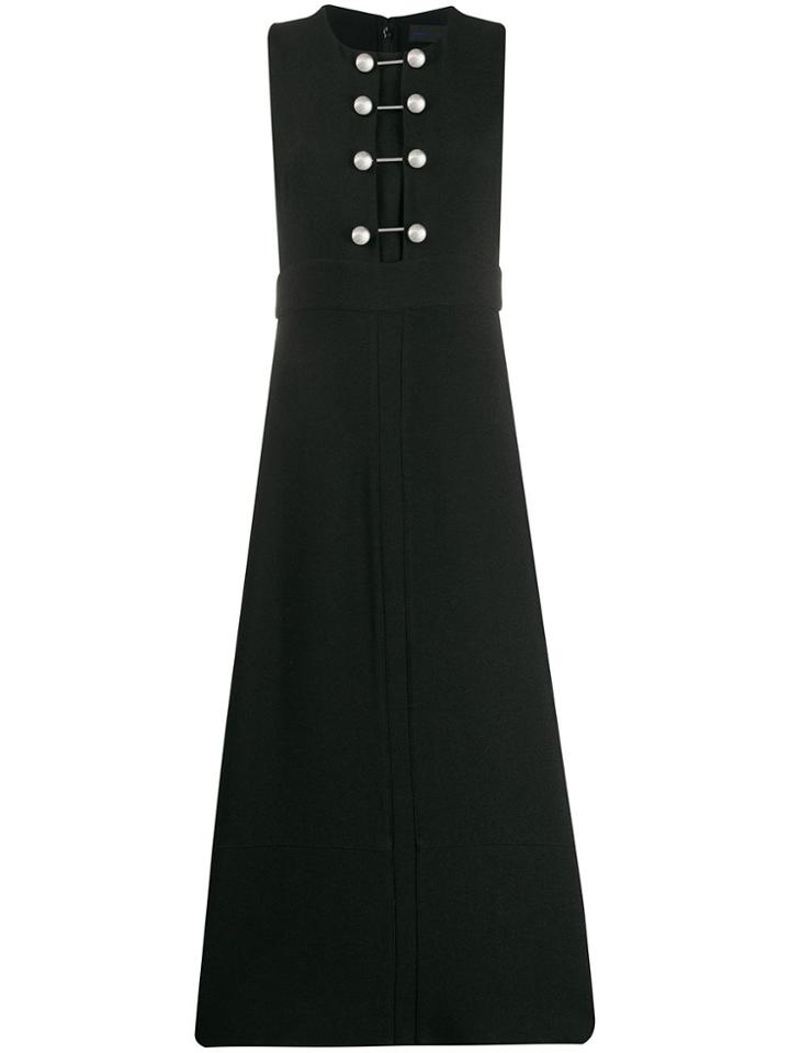 Proenza Schouler Sleeveless Barbell Closure Long Dress - Black