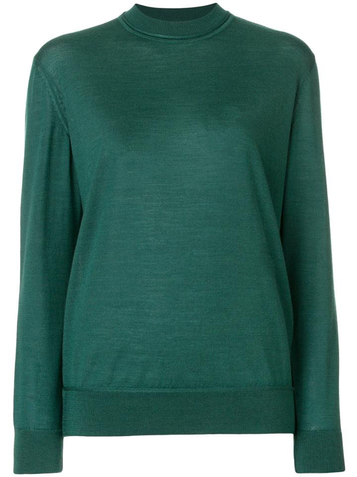 A.p.c. Mock Neck Jumper - Green