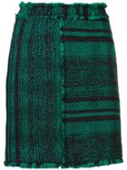 Proenza Schouler Textured Tweed Mini Skirt - Black