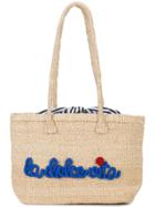 Kayu La Dolce Vita Embroidered Tote Bag - Nude & Neutrals