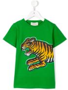 Gucci Kids Tiger Print T-shirt, Boy's, Size: 8 Yrs, Green