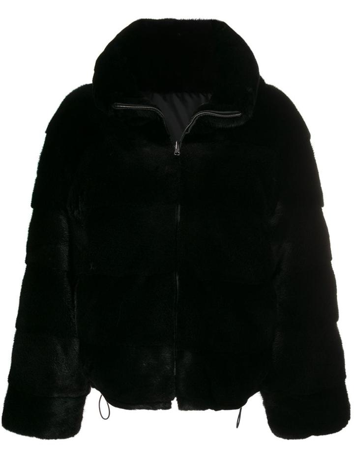 Amen Reversible Cropped Jacket - Black