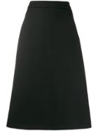Prada A-line Poplin Skirt - Black