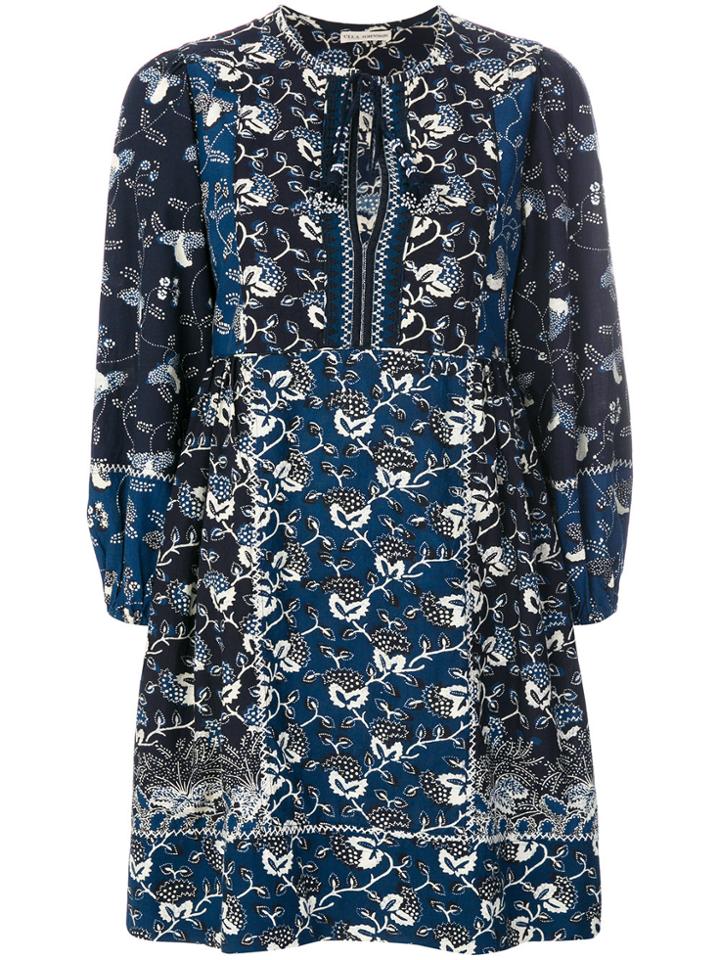 Ulla Johnson Floral Shift Dress - Blue