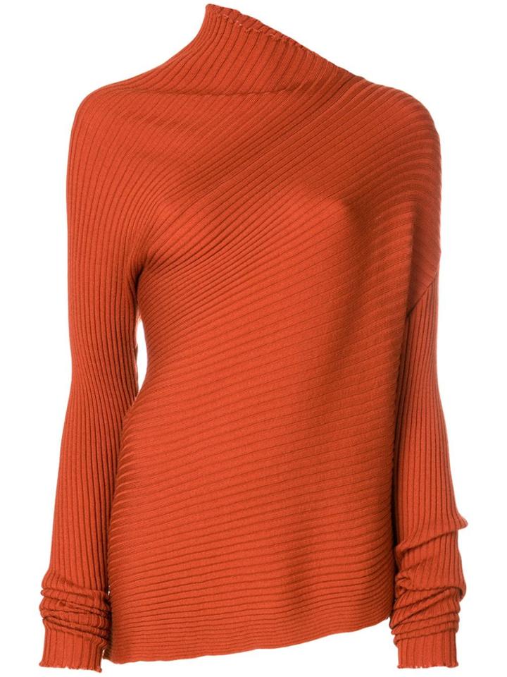 Marques'almeida Relaxed Roll Neck Sweater - Yellow & Orange