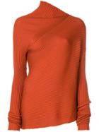 Marques'almeida Relaxed Roll Neck Sweater - Yellow & Orange