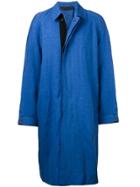 Haider Ackermann Midi Shirt Coat - Blue