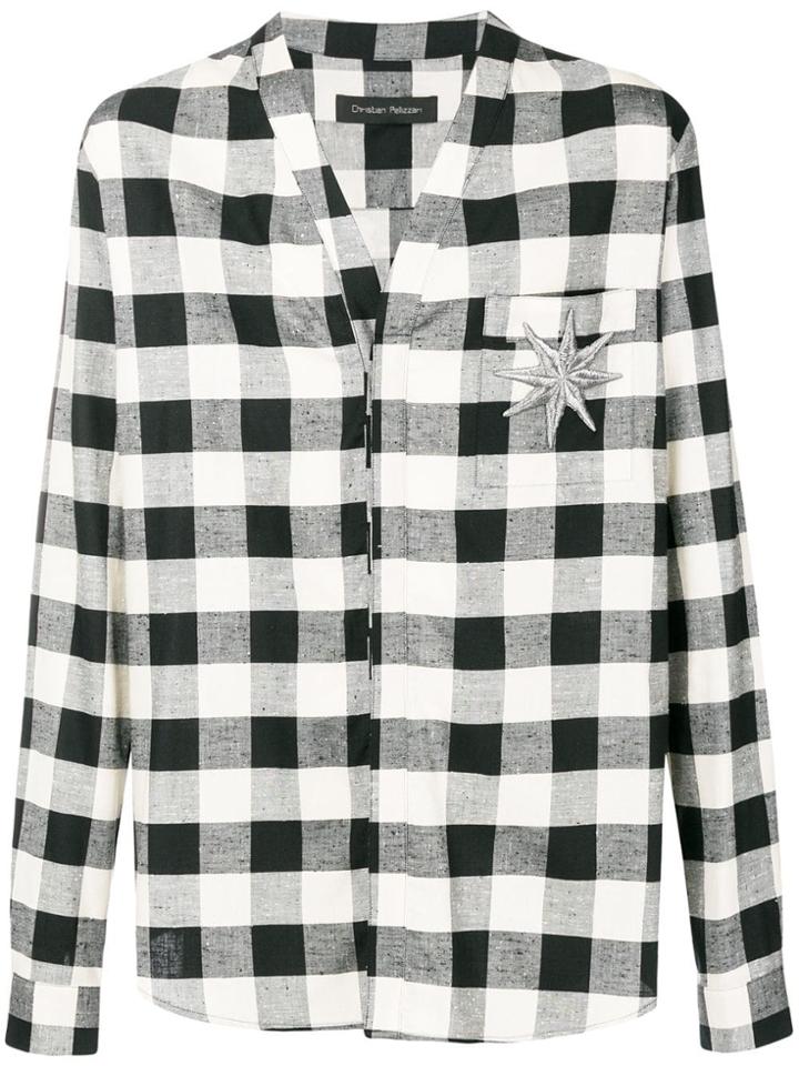 Christian Pellizzari Plaid Shirt - Black