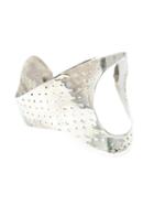 Y / Project Perforated Hand Cuff, Adult Unisex, Metallic