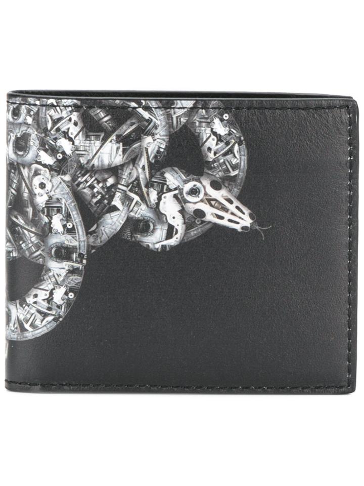 Marcelo Burlon County Of Milan Embroidered Bi-fold Wallet - Black