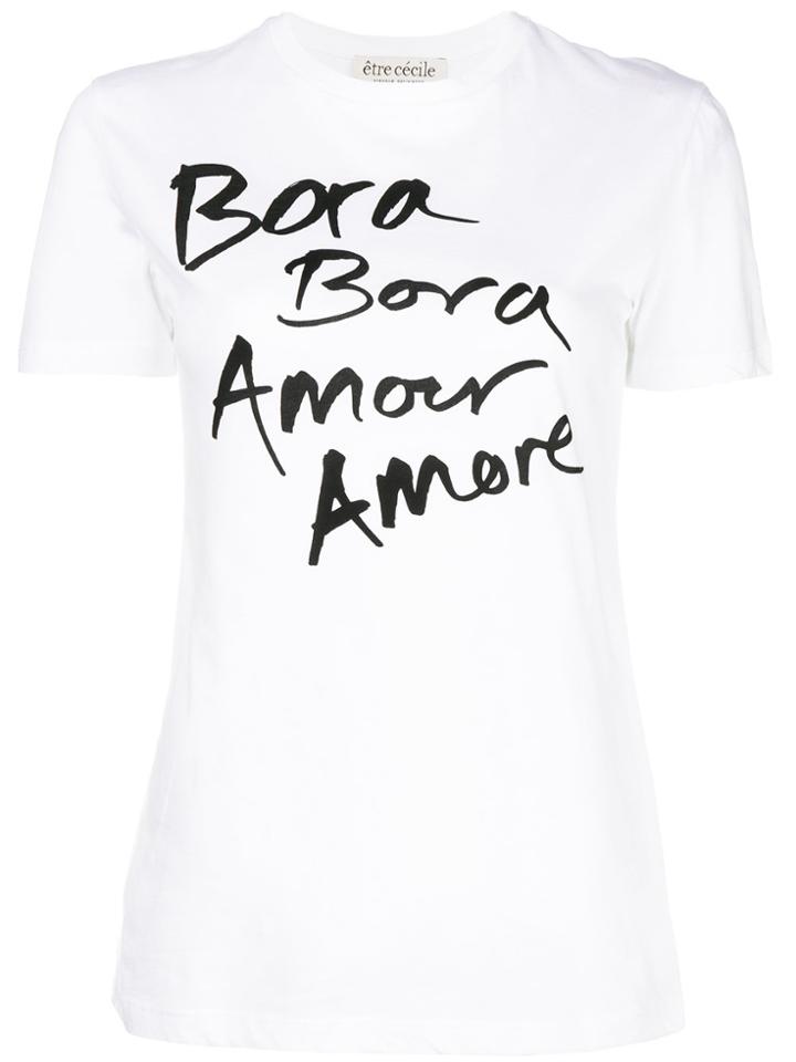 Être Cécile 'bora Bora Amore Amore' T-shirt - White