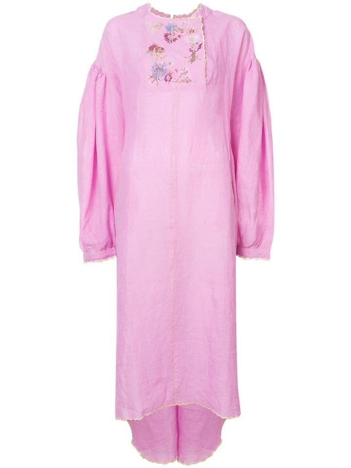 Natasha Zinko Embroidered Maxi Dress - Pink