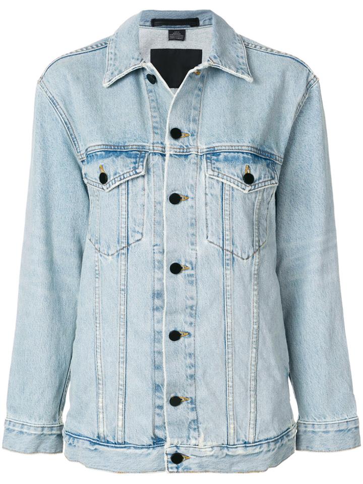 T By Alexander Wang Loose-fit Denim Jacket - Blue