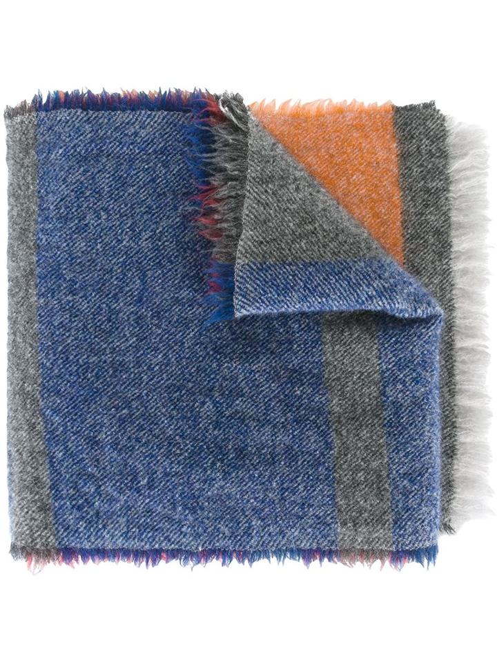 Faliero Sarti Woven Stripe Scarf, Women's, Nylon/spandex/elastane/mohair/wool