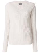 Steffen Schraut Ribbed Knit Top - Nude & Neutrals