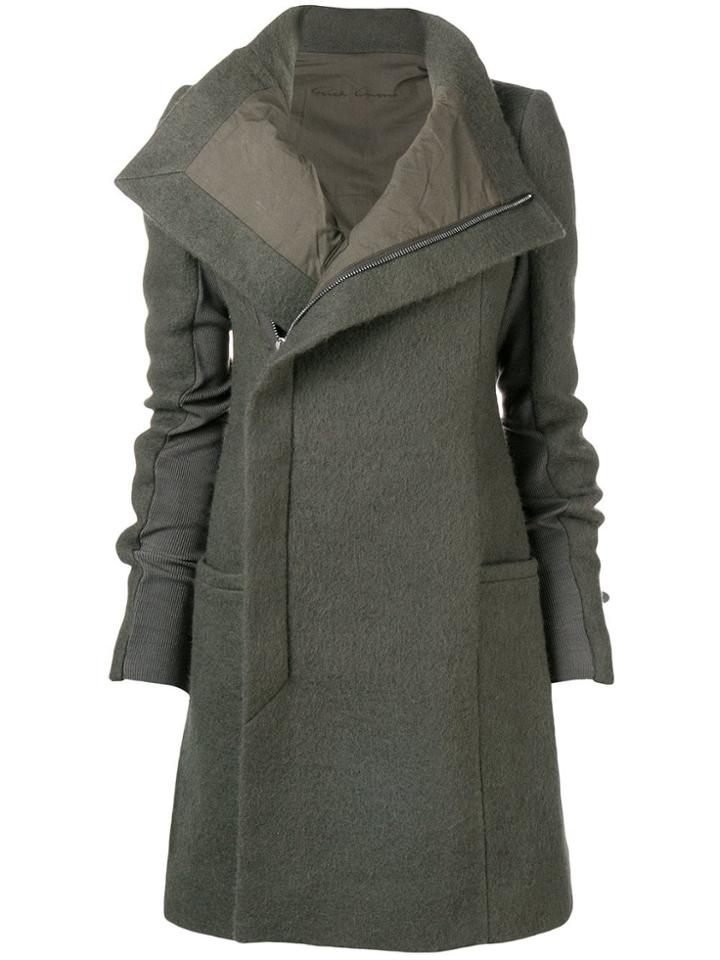 Rick Owens Double Breasted Coat - Grey