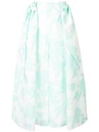 Delpozo Front Knot A-line Skirt - Green