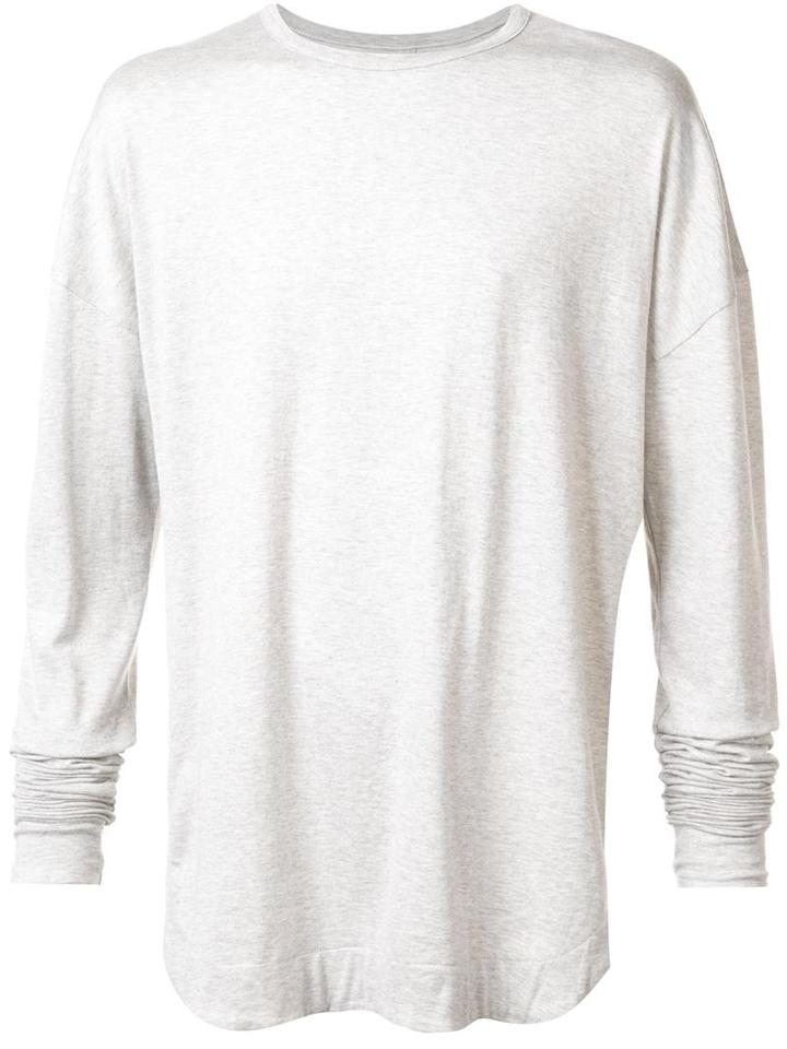 Zanerobe 'tl2' Long Sleeved T-shirt, Men's, Size: Small, Grey, Cotton