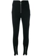 Courrèges - Zip Detail Skinny Jeans - Women - Cotton/spandex/elastane - 36, Black, Cotton/spandex/elastane