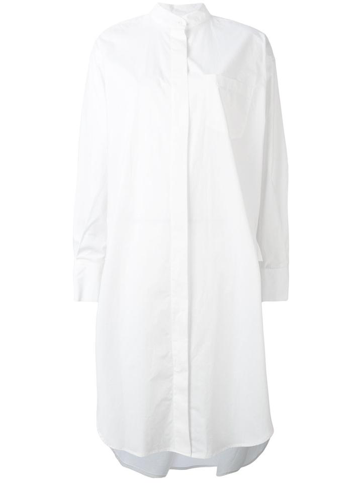 Dkny - Oversized Button Through Tunic - Women - Cotton - S, White, Cotton