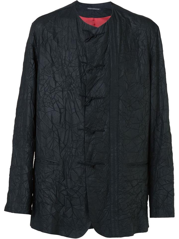Yohji Yamamoto Wrinkled Mandarin Jacket