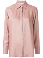 Bouguessa Houndstooth Print Straight Fit Shirt - Pink
