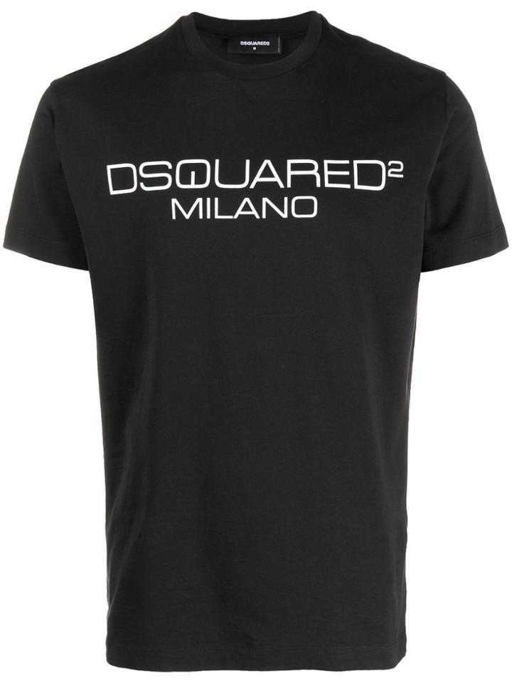 Dsquared2 Contrasting Logo Stamp T-shirt - Black