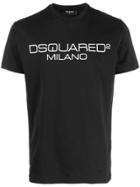 Dsquared2 Contrasting Logo Stamp T-shirt - Black