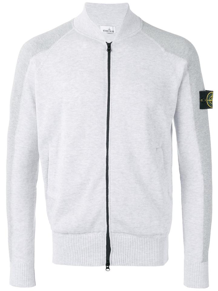 Stone Island - Zip Cardigan - Men - Cotton - M, Grey, Cotton