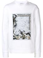 Versace Collection Ceramic Blocked Print Sweatshirt - White