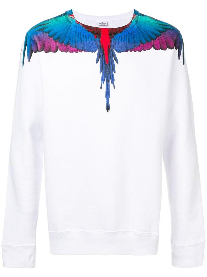 Marcelo Burlon County Of Milan Wings-print Sweatshirt - White