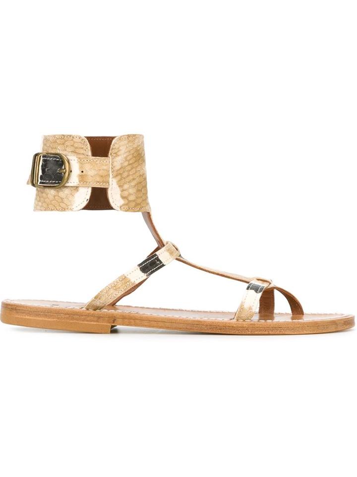 K. Jacques Caravelle Sandals, Women's, Size: 37, Brown, Leather