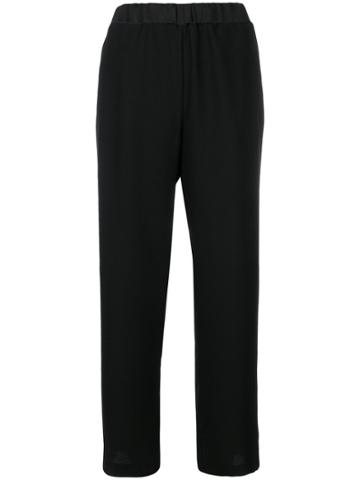Shirtaporter Flared Tailored Trousers - Black