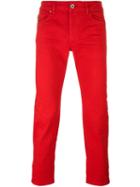 Diesel Black Gold Stretch Skinny Jeans, Men's, Size: 34, Red, Cotton/spandex/elastane