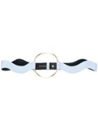 Roksanda Wavy Gold Hoop Detail Belt - Blue