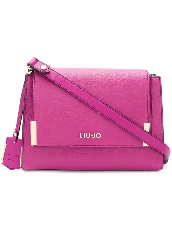 Liu Jo Isola Fold Over Crossbody Bag - Pink & Purple